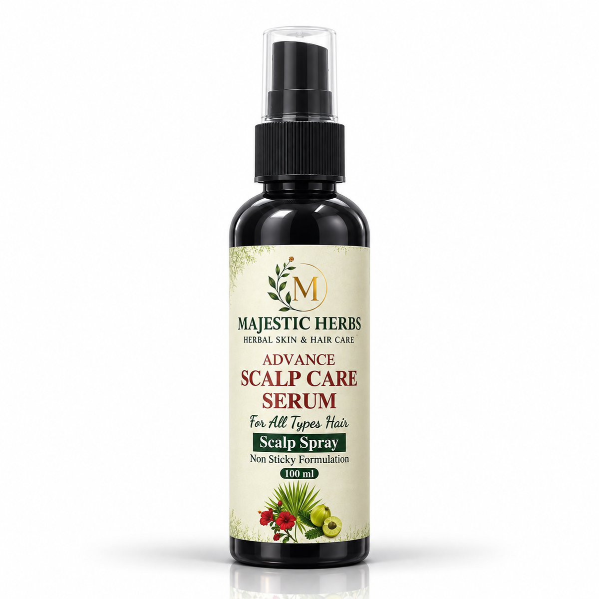 Majestic Herbs Advance Scalp Care Serum 100 ml front bottle